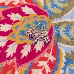 Schnauzer Scotty terrier dog puppy sterling silver 925 marked pendant charm